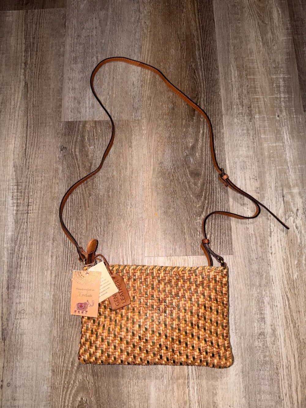 Indian Handcrafted Handbag, Purse, Genuine Leather
